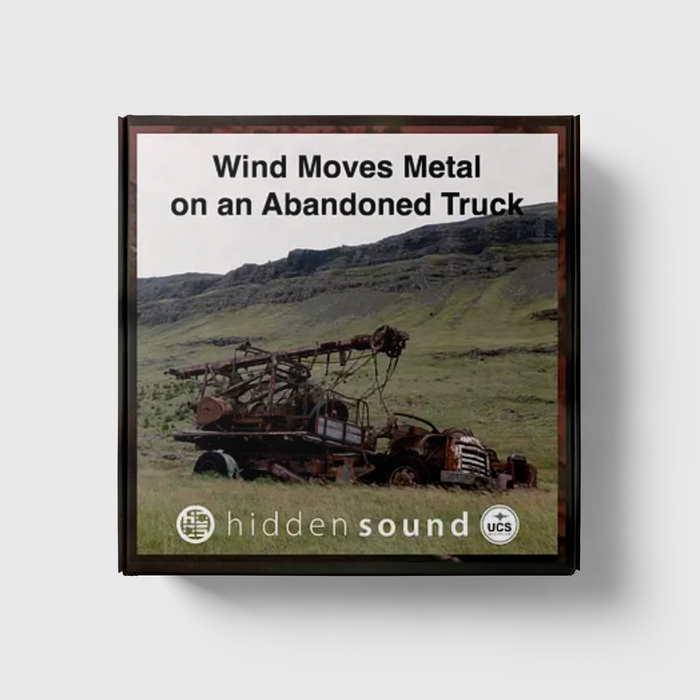 Wind Moves Metal on Abandoned Truck